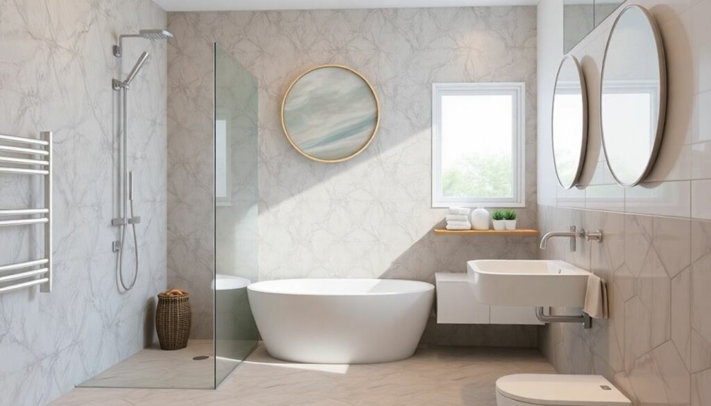 modèle de salle de bain avec douche, Pourquoi opter pour un modèle de salle de bain avec douche ?, lcarchi rénovation
