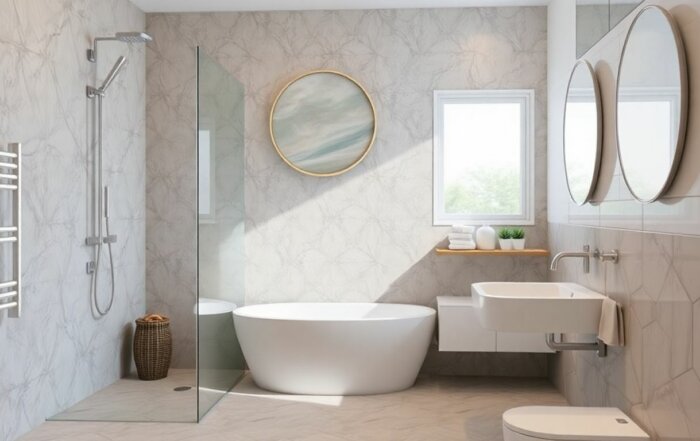 modèle de salle de bain avec douche, Pourquoi opter pour un modèle de salle de bain avec douche ?, lcarchi rénovation